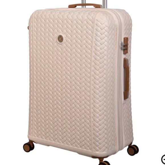 IT Luggage Eco-Entwine Hard Shell Spinning Luggage- Cream - Picture 1 of 13